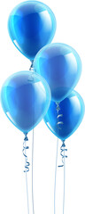 Blue Party Balloons Graphic