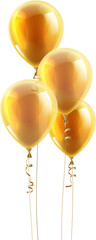 Gold Party Balloons Graphic