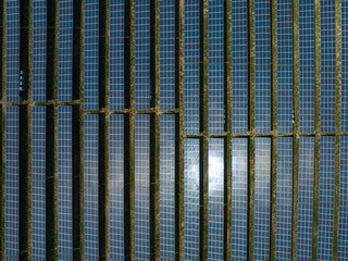 Solar Energy Panels Drone Photo, Izmir Turkey