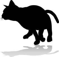 Silhouette Cat Pet Animal