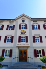 Fototapeta na wymiar Gemeindeamt Schruns im Bezirk Bludenz in Vorarlberg, Österreich