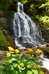 Teufelsbach Wasserfall in Silbertal, Bezirk Bludenz in Vorarlberg (Österreich)