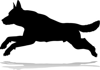 Dog Silhouette Pet Animal