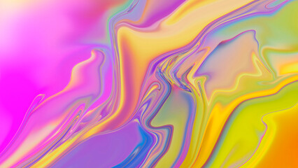 Abstract multicolored bright neon liquid background