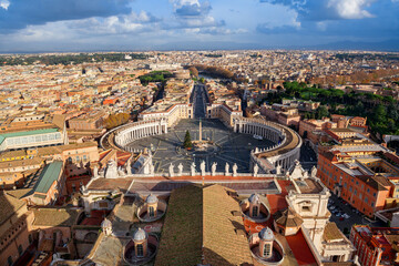 Vatican City State surrounded by Rome, Italy