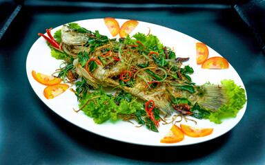 Tasty food isolation background