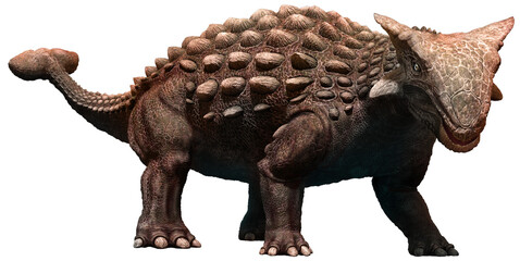 Ankylosaurus from the Cretaceous era 3D illustration	