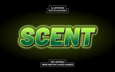 Scent 3D Bold Text Style Effect