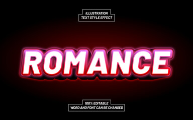 Romance 3D Bold Text Style Effect