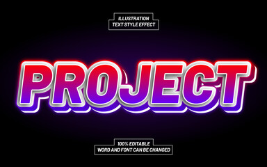 Project 3D Bold Text Style Effect