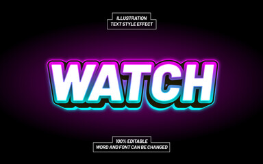 Watch 3D Bold Text Style Effect