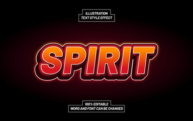 Spirit 3D Bold Text Style Effect