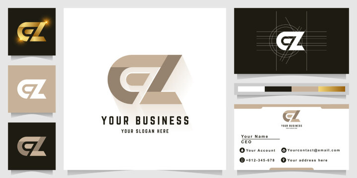 Letter EZ or qL monogram logo