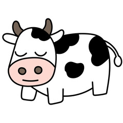 cartoon  cow illustration