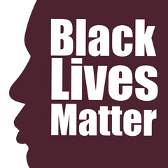 Black living matter design illustration concept