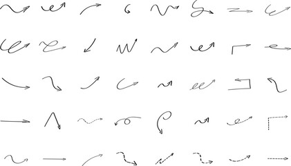 lines hand drawn with different shape.doodle design elements set isolated on white background. vector illustration art 4