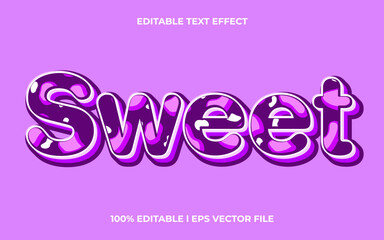 sweet text effect editable modern lettering typography font style, cute 3d text for tittle.