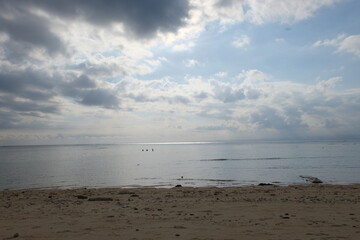 beach in the morning