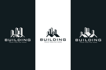modern simple building logo design collection