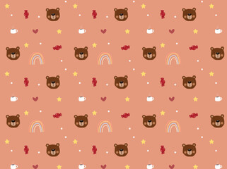seamless pattern with bears
