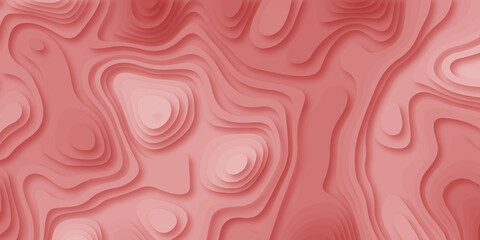 Abstract red background with circles .Modern and creative papercut and color multi layer gradient on vector red pattern background . Papercut style background and realistic  decoration  paper texture 