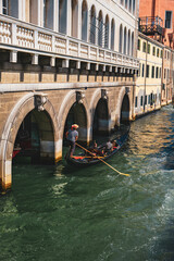 Fototapeta na wymiar Canaux Venise gondoles