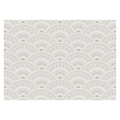 変わり青海波　パターン・柄・模様・背景　ベージュ