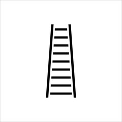 ladder icon vector on white background.
