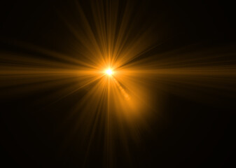 Obraz premium lens flare effect on black background