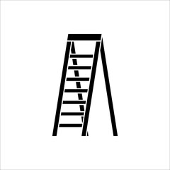 ladder icon vector on white background.