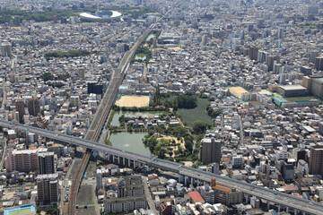 桃ヶ池公園空撮