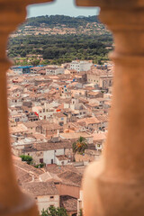Blick auf Arta, Spanien von oben