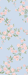 Classic Popular Flower Seamless pattern background - For easy making seamless pattern use it for filling any contours