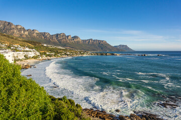 Fototapeta na wymiar The beautiful Clifton beach in Cape Town, Western Cape, South Africa.