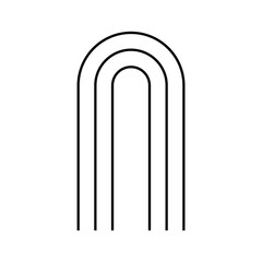 Minimalist Elegant Graphic Simple Shape Icon Label Design Template