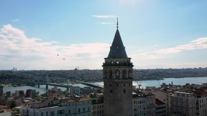Galata Tower Istanbul Aerial View