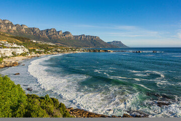 The beautiful Clifton beach in Cape Town, Western Cape, South Africa. 
