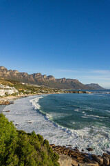 The beautiful Clifton beach in Cape Town, Western Cape, South Africa. 