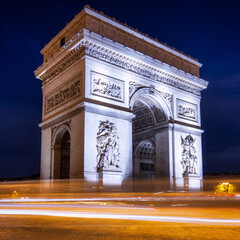 Fototapeta na wymiar The Arc de Triomphe at the centre of Place Charles de Gaulle in Paris. France