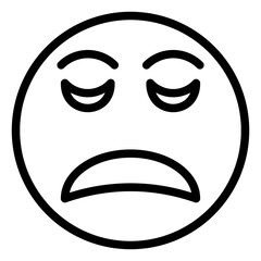 Obraz premium Disappointed Icon Style