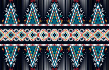 Geometric ethnic pattern seamless. ethnic seamless pattern. Design for cloth business, curtain, background, carpet, wallpaper, clothing, wrapping, Batik, fabric,Vector illustration.