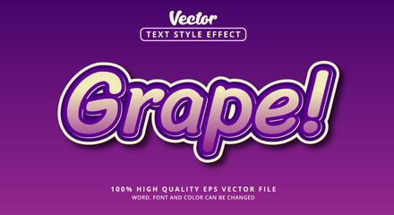 Grape Editable Text Effect