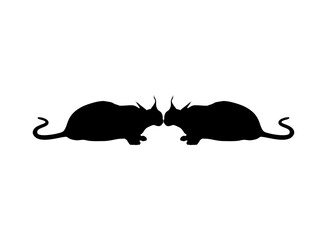 Caracal Cat Silhouette for Logo, Pictogram, Website or Graphic Design Element. Vector Illustration