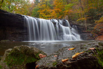 Brush Creek Falls in autumn