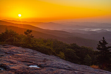 Sunrise in the Blue Ridge Mountains