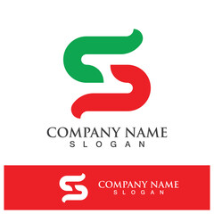 Business corporate S letter logo