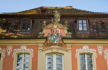 Fototapeta premium Rococo Palace in the Municipal Park of Schwäbisch Gmünd. Baden Württemberg, Germany, Europe.