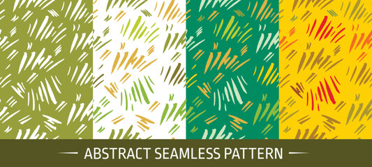 Vector seamless pattern with brush stripes and strokes. Hand painted grange texture. Seamless fabric print.