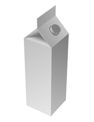 Cardboard milk, juice bottle mockup for your design projects.