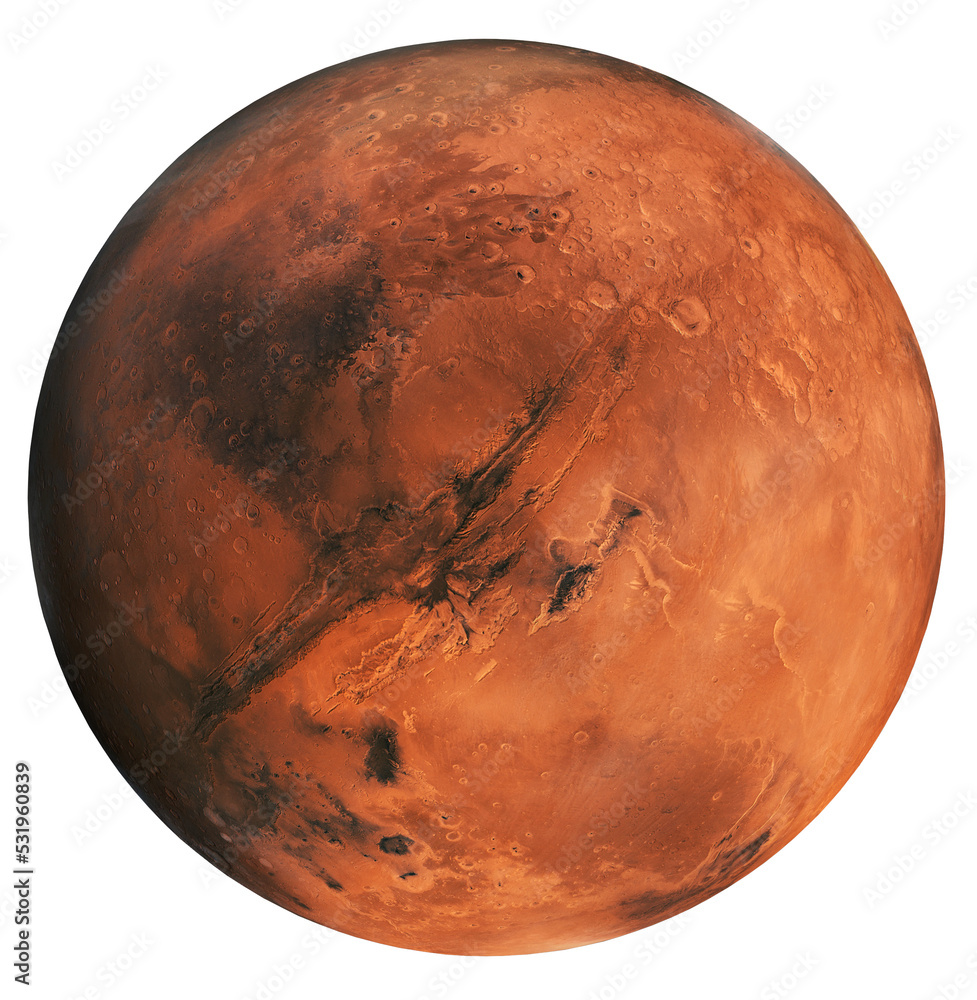 Poster Mars red planet mars element for designers. 